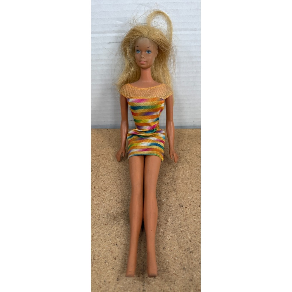 VINTAGE MATTEL 1966 BARBIE DOLL Made in Japan ~ WITH ORIGINAL DRESS!